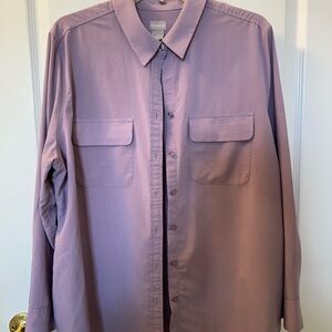 Chico's Elegant Lavender Blouse Modal Blend Size 3